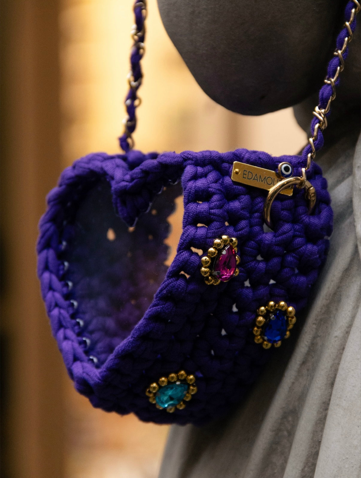 Sac Cœur Kalp Violet