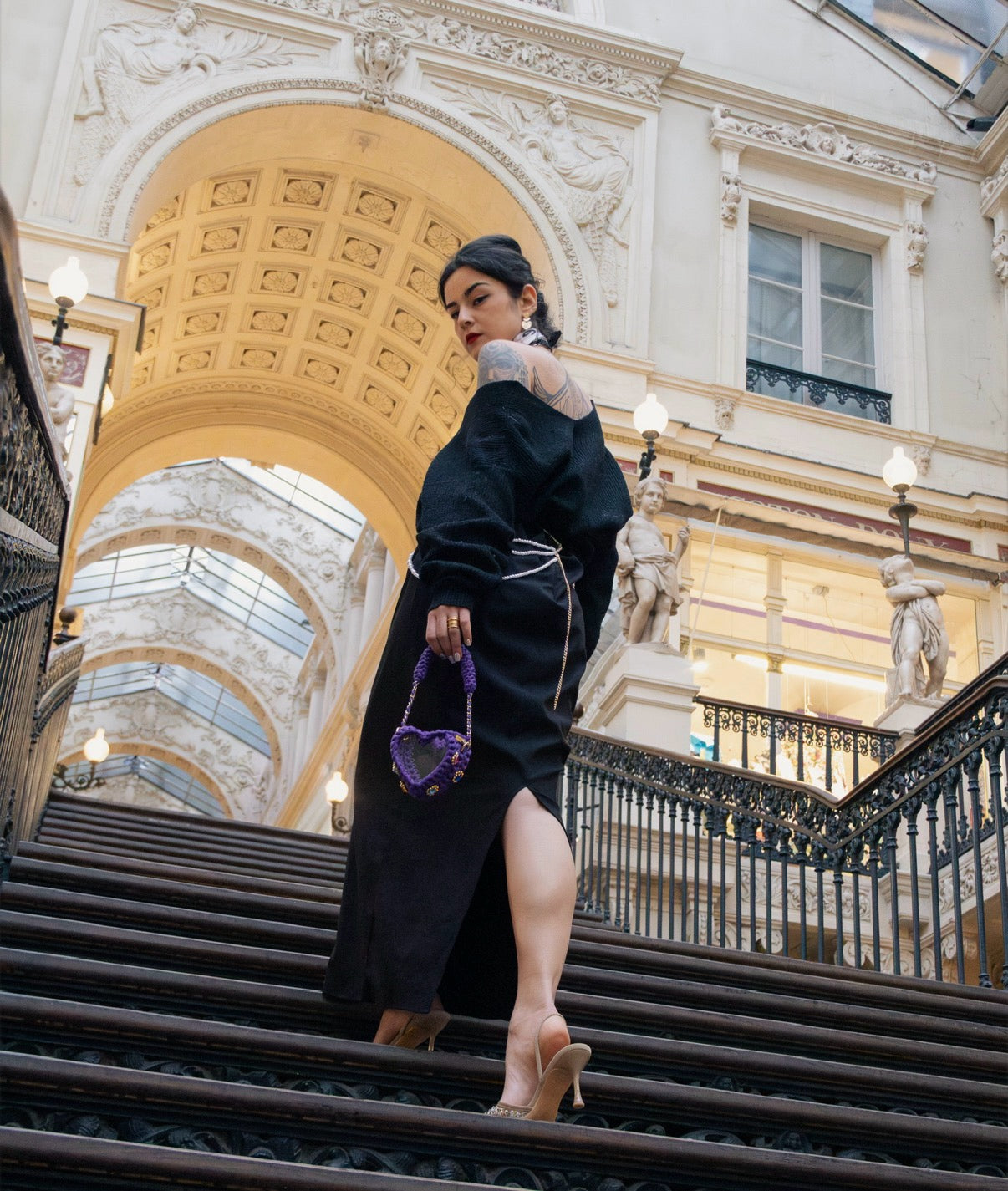 Sac Cœur Kalp Violet