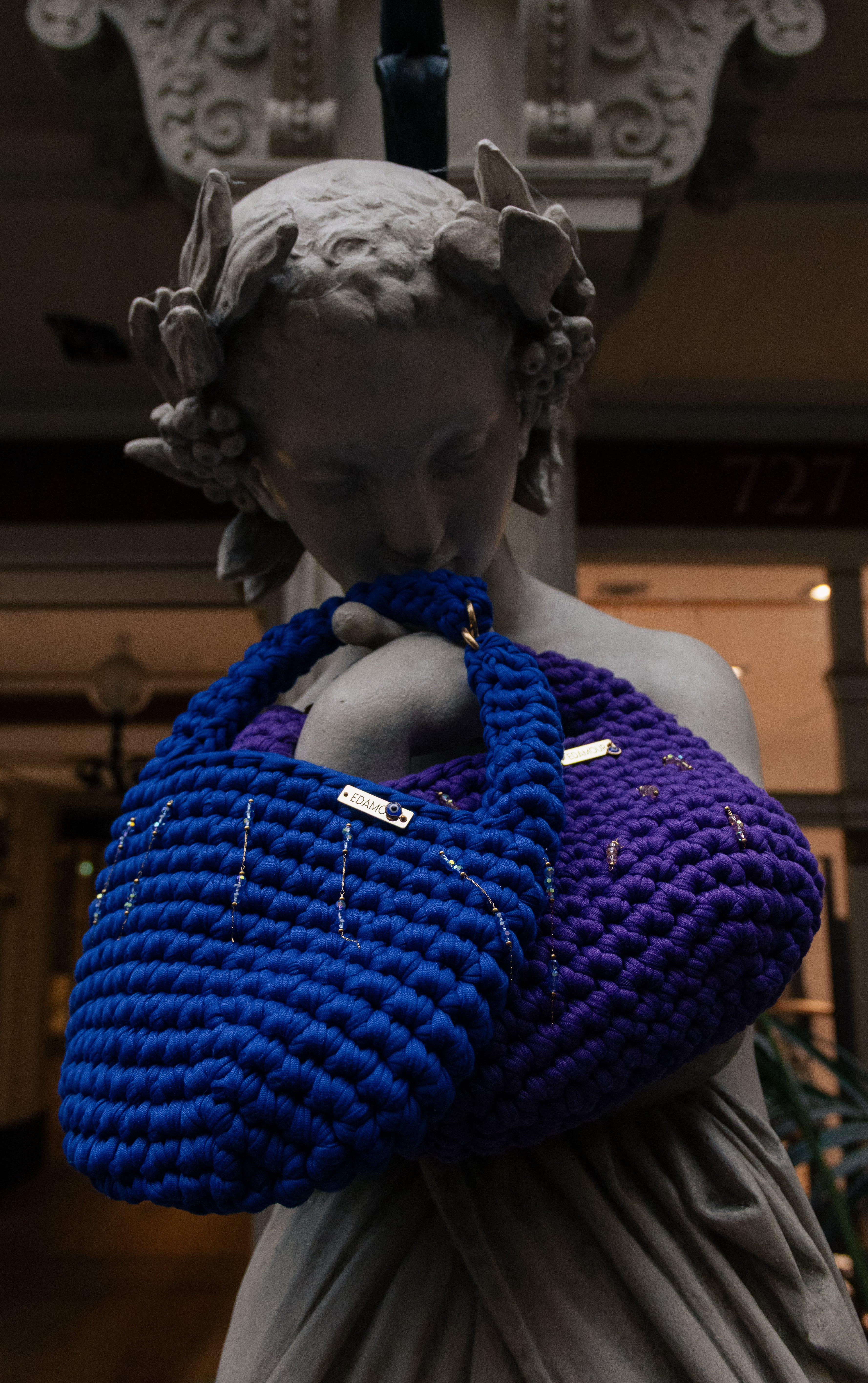 Sac Amaya bleu électrique